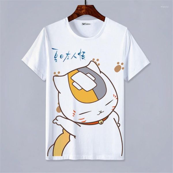 Camisetas masculinas Anime Natsume Yuujinchou Roupas de camiseta unissex adultos camisa de moda casual de moda infantil Tops de manga curta Tshirt