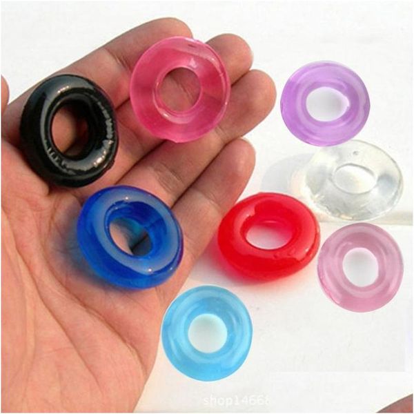 Outros itens de beleza de saúde Colorf Crystal Cockring Time Atraso ejacation Controle do pênis Rings dura mais firme ereção mais longa dhckd