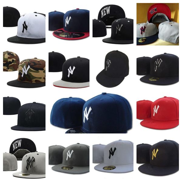 Chapéus Snapbacks ajustados Esportes Todos os times unissex Chapéus de grife Algodão flex basquete masculino Chapéu bordado Futebol beisebol hóquei sólido Boné esportes Ao ar livre Hip Hop Caps