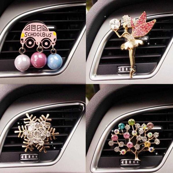 Decorazioni interne JOORMOM simpatico cartone animato ballerina clip per profumo per auto presa per aria condizionata oltre all'aromaterapia con odori per le donne 0209