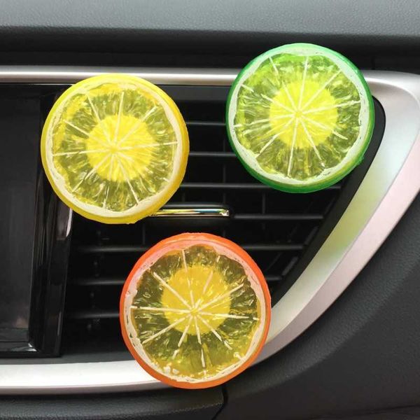 Decorazioni interne JOORMOM prese di arance clip di profumo di limone decorazioni di interni ornamenti per presa d'aria bling per auto 0209