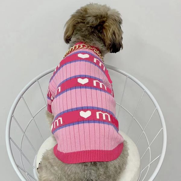 Abbigliamento per cani Classico grande cappotto per cani di design abbigliamento per cani inverno caldo maglione lavorato a maglia abbigliamento per animali domestici per gatti vestiti per cani di piccola taglia accessori speciali