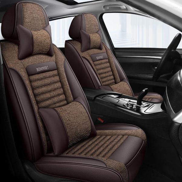 O assento do carro cobre um conjunto completo de capa de couro universal de seatleon ibiza córdoba toledo marbella terra ronda interior