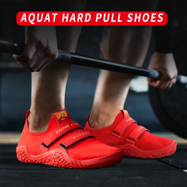 Scarpe eleganti FIVING Unisex Powerlifting Stacco Yoga Palestra Sport da spiaggia Sumo Suola Sneakers portatili Calzature da allenamento con fondo morbido 230208