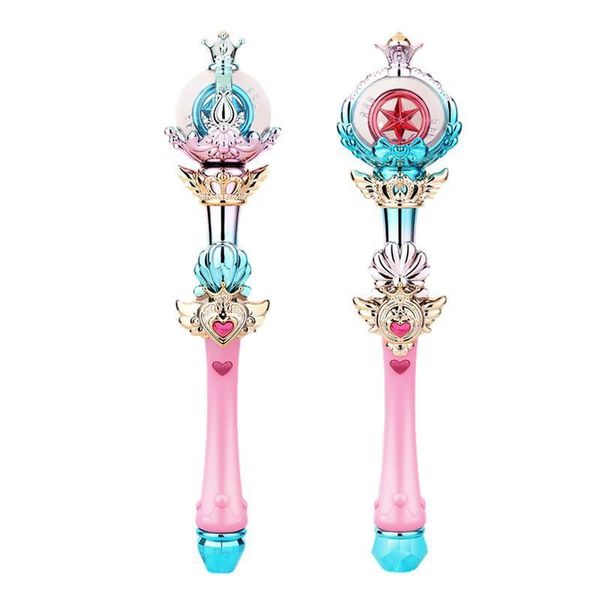 LED Light gruda Up Magic Wand Toy Toy Handheld Princess com S e Music Halloween Party Favor Gift Toy for Kids Toddlers 230209