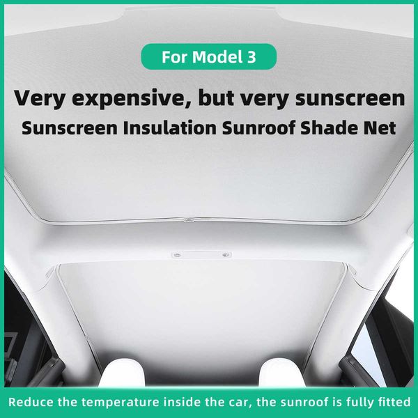 LuckeAsy для Tesla Model 3 2022 Sun Shades люк на крыше шеверялка солнца Солн -козырь