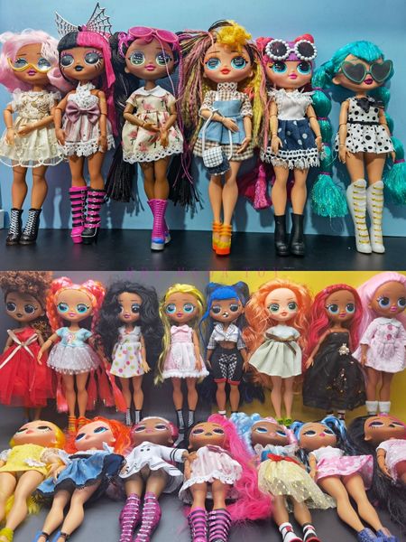 Bonecas originais lol omg moda fashion irmã mais velha vestido de menina boneca contém roupas e sapatos Toys de presente 230208