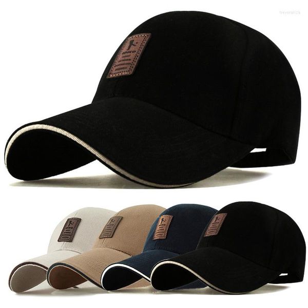 Berretti da baseball Estate Donna Uomo Berretto da baseball strutturato Solido cotone regolabile Snapback Cappello da sole Sport all'aria aperta Cappello Hip Hop Casquette