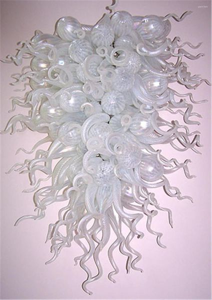 Подвесные лампы на дому украшение Chihuly Inspired White Flush -Mounted Потолочные огни для гостиной