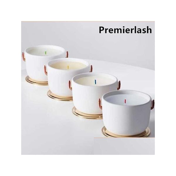 Благововать Premierlash Perd Candle 220G France Brand Brand Ampend Bougie Parfum Long Fragrance Deodorant Creaded Gif