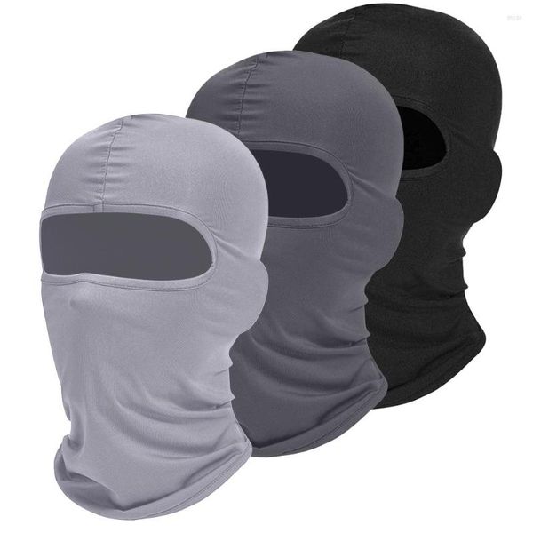 Boinas oh! Homens de balaclava capa de face completa Capling de ciclismo Caps de caveira Banco respirável para os esportes ao ar livre Aquecedor