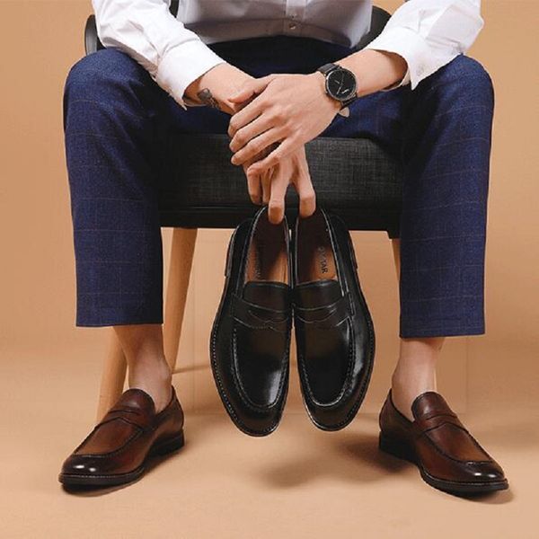 Zapatos de vestir italianos para Hombre, Zapatos de diseñador para Hombre, calzado de trabajo de oficina de negocios para boda, Zapatos de fiesta para Hombre d2a8