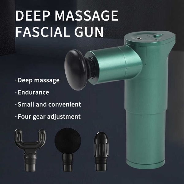 Mini Deep Muscle Vibration Sport Therapie Massagegerät USB Rechargeab Schmerzlinderung Abnehmen Gestaltung Faszienpistole 0209