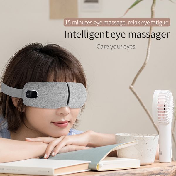 3D Smart EMS Vibração Vibração Vibração Vibração Inteligente Máscara para Olhos Sleeping Olhos Massageador