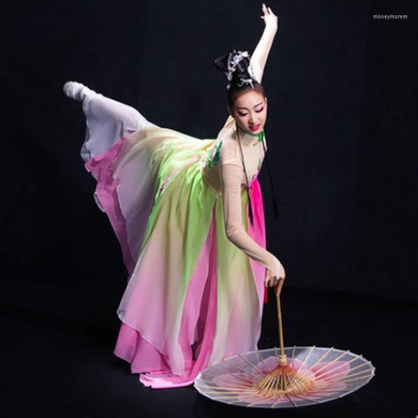 Stage Wear Fairy Dance Costume Fan Chinese Classic Dancer Festival Anno delle prestazioni