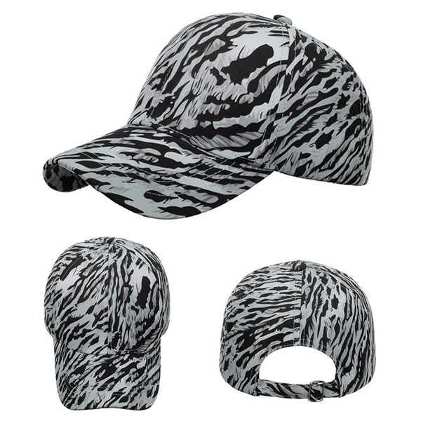 Top Caps Evrensel Atletik Moda Kadınlar Erkekler Spor Kaplan Stripes Baskı Baskı Beyzbol Kapağı Kapağı Hip Hop Şapka Güneş Şapk Çiftçi Şapka Erkekler G230209