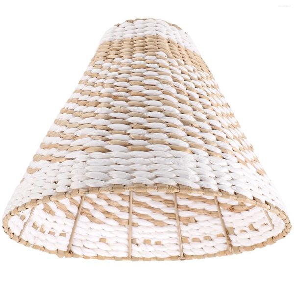 Lampade a sospensione Paralume Paralume Paralume Cover Light Pendantwall Table Lampadario di ricambio Soffitto in vimini in rattan rustico vintage