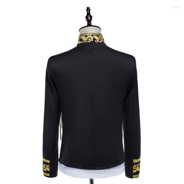 Thema Kostüm 2 Farben Langarm Quaste Tops Erwachsene Paillette Jacke Royal Mantel Royale Kleidung Festival Toastmaster Kleidung