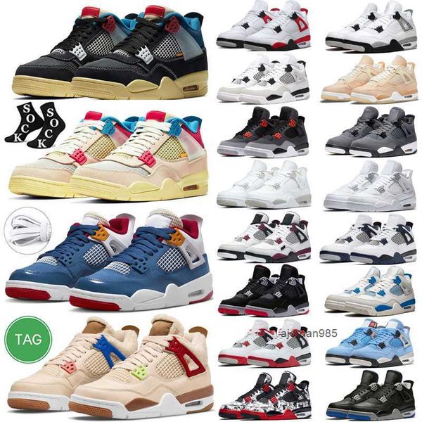 2023 Military Black Cat Basketballschuhe Männer Frauen Jumpman 4s 4 University Blue Sail Red Thunder White Oreo Infrarot Lightning Cool Grey Neon