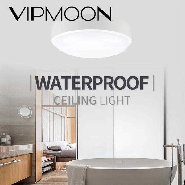 Lâmpada de lâmpada LED Teto do banheiro 100-265V Montou a superfície à prova d'água 15W/20W Luzes de corredor externo interno 0209