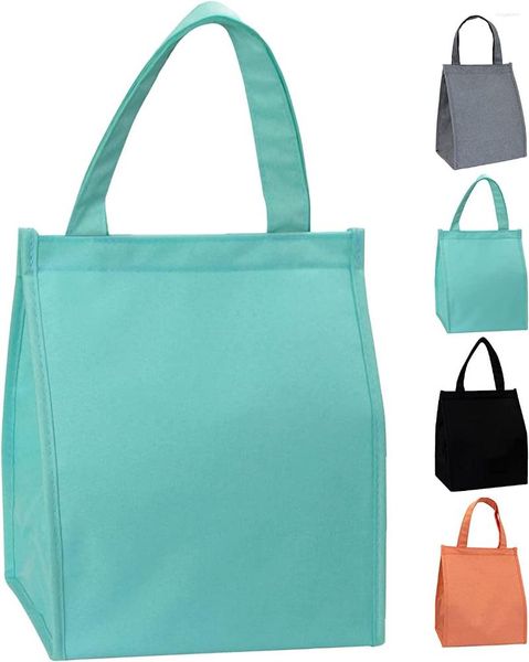 Set di stoviglie Flagsky Borsa per il pranzo per donne Uomini Bambini Adulti Unisex Box Office Lavoro Scuola Picnic Borse di tela riutilizzabili impermeabili