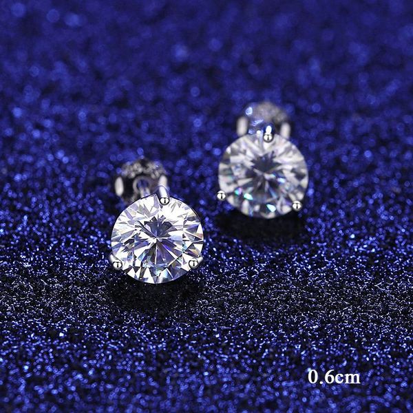 Stud Europäischen Stil Mosan Diamant Hochzeit Stud Schmuck Mode Sexy Frauen Highend S Sier Ohrringe Zubehör Jahrestag Geschenk