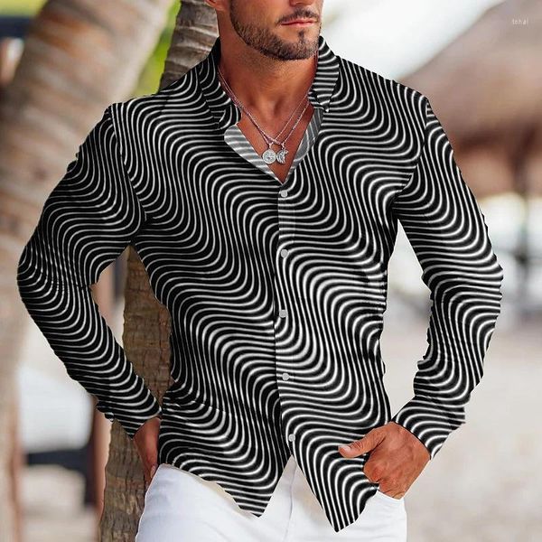 Camicie casual da uomo Trendy Vintage Tribal Sport Men's Party Clear Graphic Shirt Risvolto abbottonato Blazer blu viola