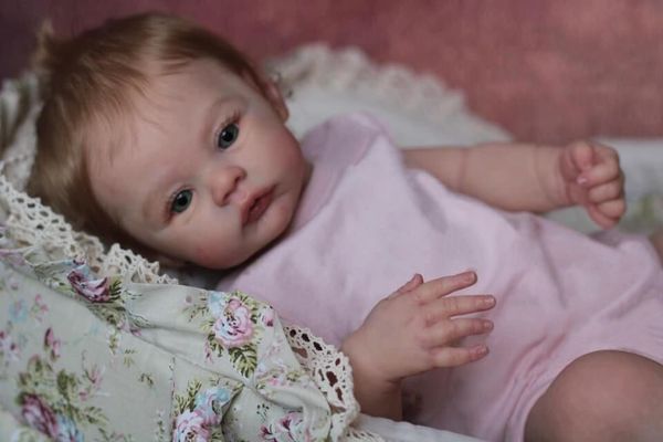 Puppen 49cm geborene Baby Girl Reborn Meadow kuschely Körper lebensechter weicher Touch 3D -Haut mit sichtbaren Adern Art Doll 230210