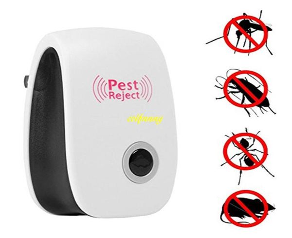 ЕС US Plug Electronic Ultrasonic Anti Pest Bug Bug Mosquito Mosquito Tockroach Mouse Killer Repeller