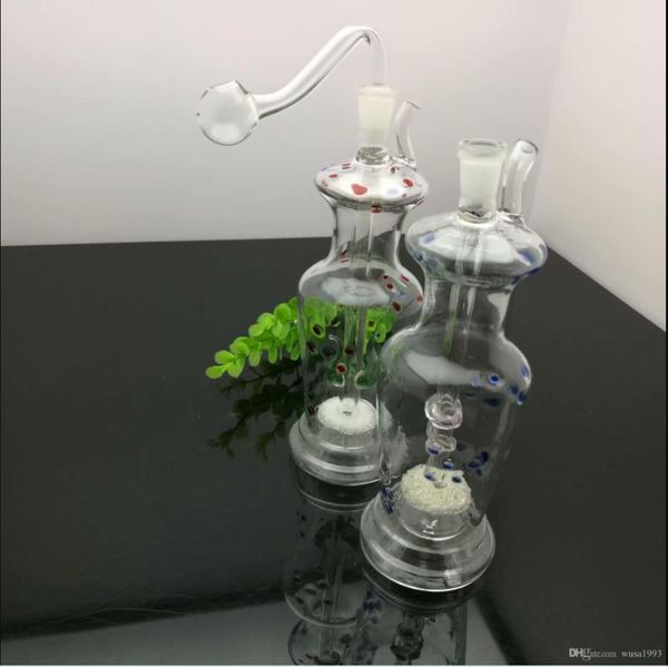 Glas Rauchpfeife Wasser Shisha European und American Populär Dot Vase Glaswasserflasche