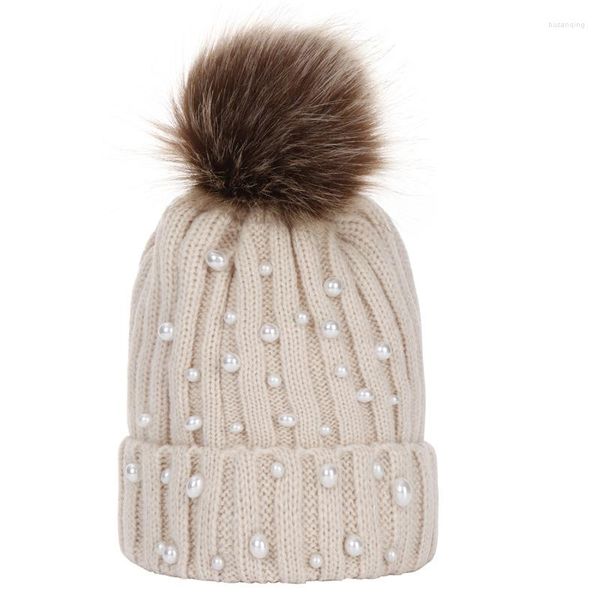 Berretti - Vendita di cappelli per bebè autunnali e invernali, paraorecchie in maglia di perle, simpatici accessori per berretti genitore-figlio