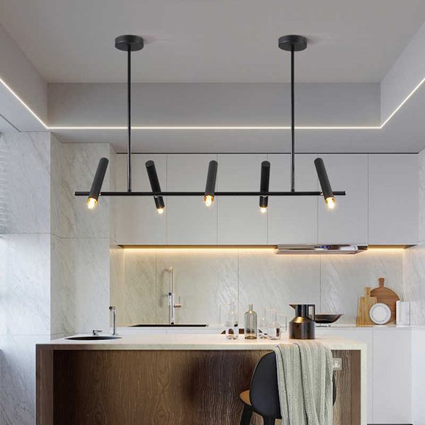 Luci Lampadario a soffitto moderno e minimalista G9 per tavolo da ufficio Sala da pranzo Cucina Illuminazione a sospensione Design a sospensione Lustri Apparecchio 0209