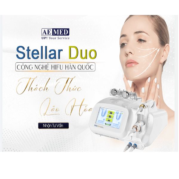 Attrezzatura di bellezza multifunzionale Duo stellare duo sollevamento a doppia frequenza e serraggio ad ultrasuoni RF idratazione del salone di bellezza Strumenti di bellezza speciali