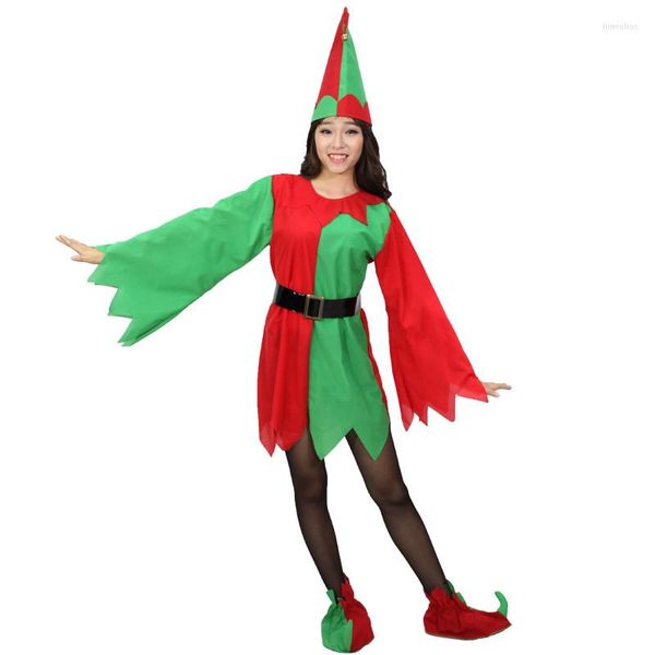 Acessórios para figurinos de fantasias de Natal engraçadas para mulheres Elf Apparel Casal Halloween