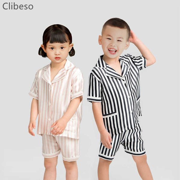 Roupas de roupas menino espanhol menina pijamas garoto de 2pcs Sleepwear