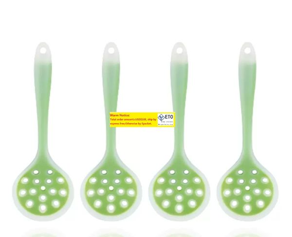 Turners de silicone Não é pegajoso filtro de panela colher antiaderente de silicone espátula ferramentas de cozinha