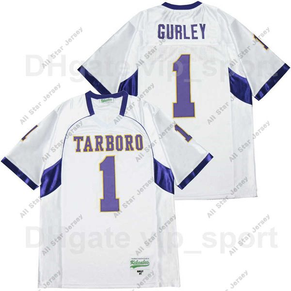American College Football Wear Men Tarboro Varsity High School 1 Todd Gurley Jersey Football Sport Sport Pure Cotton Team cor Branco, All Stitched Top Quality O