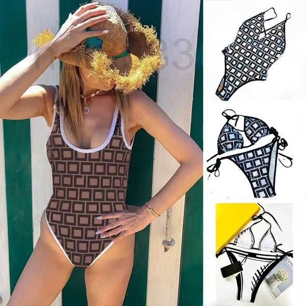 Costumi da bagno da donna firmati estate donna costume da bagno bikini a vita alta costume da bagno di lusso Swim Beach 61FZ