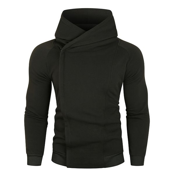 Herren-Kapuzenpullover, Sweatshirts, Herren-Kapuzenpullover, diagonaler Reißverschluss, koreanische Mode, Streetwear, Kapuzenpullover, Herren-T-Shirt, Plüsch für Wärme, 230210