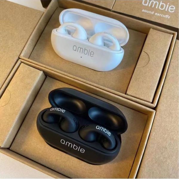 Kopfhörer für Ambie-Ohrhörer, Sound-Ohrmanschetten, Ohrknochenleitungsohrring, drahtloses Bluetooth-Auriculares-Headset, TWS-Sport-Ohrhörer