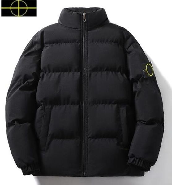 2023 casaco plus size masculino designer de algodão pedra jaqueta ilha zíper bordado inverno casaco parka masculino e feminino moda amantes ao ar livre engrossado quente