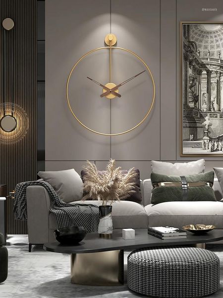 Relógios de parede em casa decoração de sala de estar de luxo de lúcleo de design moderno de design moderno quarto de escritório assistir presente 40cm