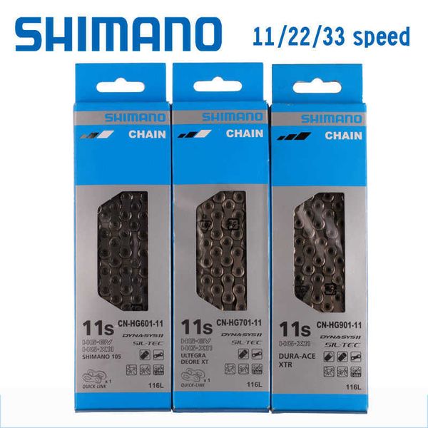 S Shimano 11 Speed ​​CN-HG601 HG701 HG901 Dağ Bisiklet Zinciri 116 Orijinal Kutu Sihirli Toka Pimleri Yol Bisiklet Bölümü 0210