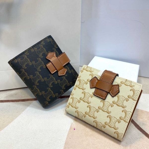 Bolsa de troca de designer de luxo Pacote de cartões Carteira feminina Clipe de dinheiro Camada Couro clássico Couro antigo Comércio exterior Fonte Atacado Venda direta da fábrica