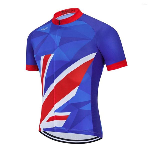 Giacche da corsa 2023 Maglia da ciclismo elegante a sublimazione Camicia da bicicletta da uomo originale Top Abbigliamento da ciclismo estivo per navi da discesa all'ingrosso