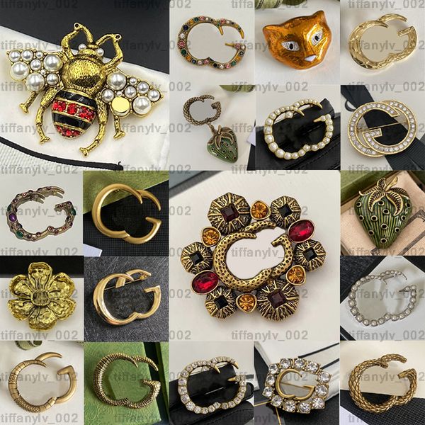 TopsGG Designer-Broschen Damen Herren Bienennadeln Broschen Accessoires Designernadel Kleidernadeln für Damenspezifikationen Luxus-Vintage-Schmuck