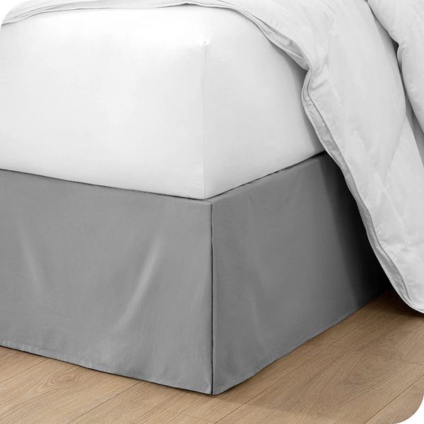 Gonna da letto I più venduti Ben fatta Gonna da letto su misura plissettata standard europea in stile europeo Tessuto resistente con volant antipolvere Altezza 35 cm Senza lenzuolo 230210