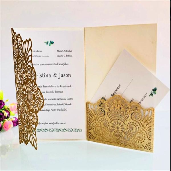 Cartões de felicitações Convite de casamento completo Convite de casamento de cinco estrelas El em larga escala de grande escala Hollo