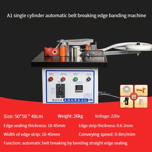 Kleine Kantenanleimmaschine, tragbare Heimdekoration, zum Schneiden von PVC-Kantenanleimmaschine, gebogene, gerade Linie, profilierte Kantenanleimmaschine