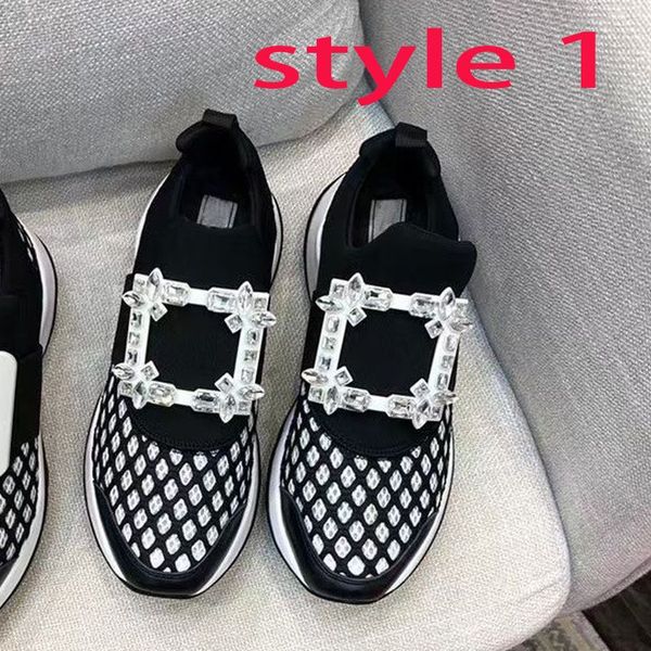 scarpe casual bianche da donna Pelle da viaggio Sneaker con fibbia quadrata da donna Designer con suola spessa Scarpe da ginnastica da corsa scarpa da donna con piattaforma sneaker da palestra Taglia grande 35-42 con scatola